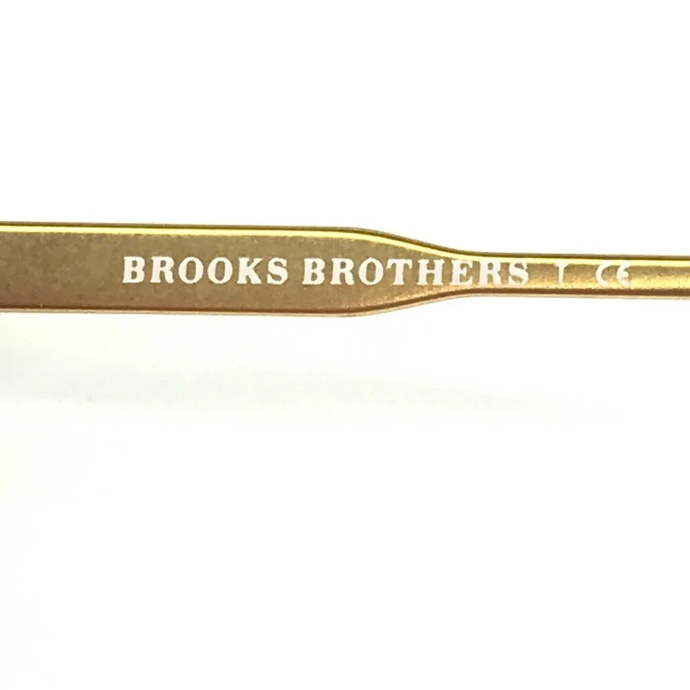 Brooks Brothers Eyeglasses Frames BB1053 1001 Gold Square Full Rim 55-17-145